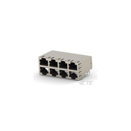 Te Connectivity 2X4 OFFSET STK MJ SHLD RJ45 W/GND 6368077-2